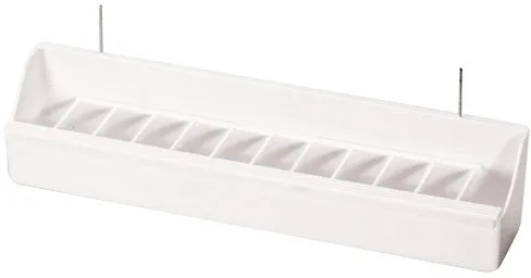 [GRI-129137001] 052 /MANGEOIRE VOLIERE BLANCHE + GRILLE /30CM