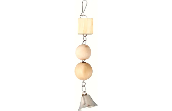 JOUET PERROQUET BLOC EN BOIS 25CM
