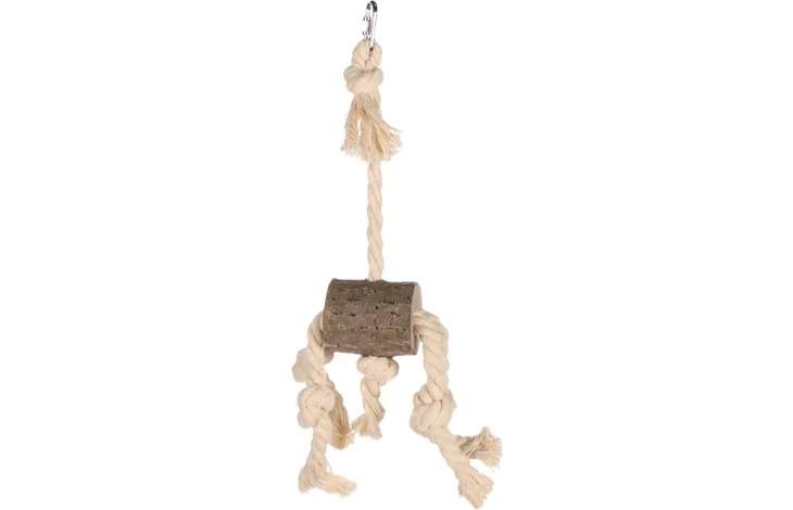 JOUET PERR.PENDENTIF TRONC D'ARBRE