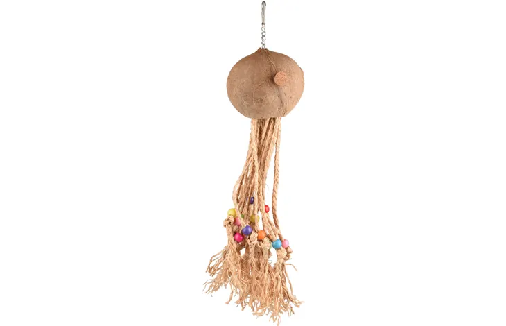 JO DUMA OCTOPUS NOIX DE COCO AVEC PERLES COLORÉES 50CM