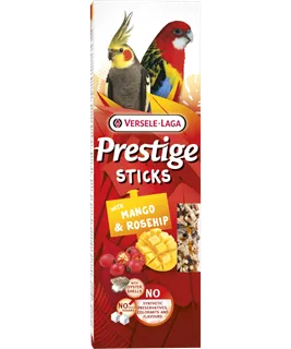 Sticks Grandes Perruches avec Mangue & Eglantine - 2 pièces