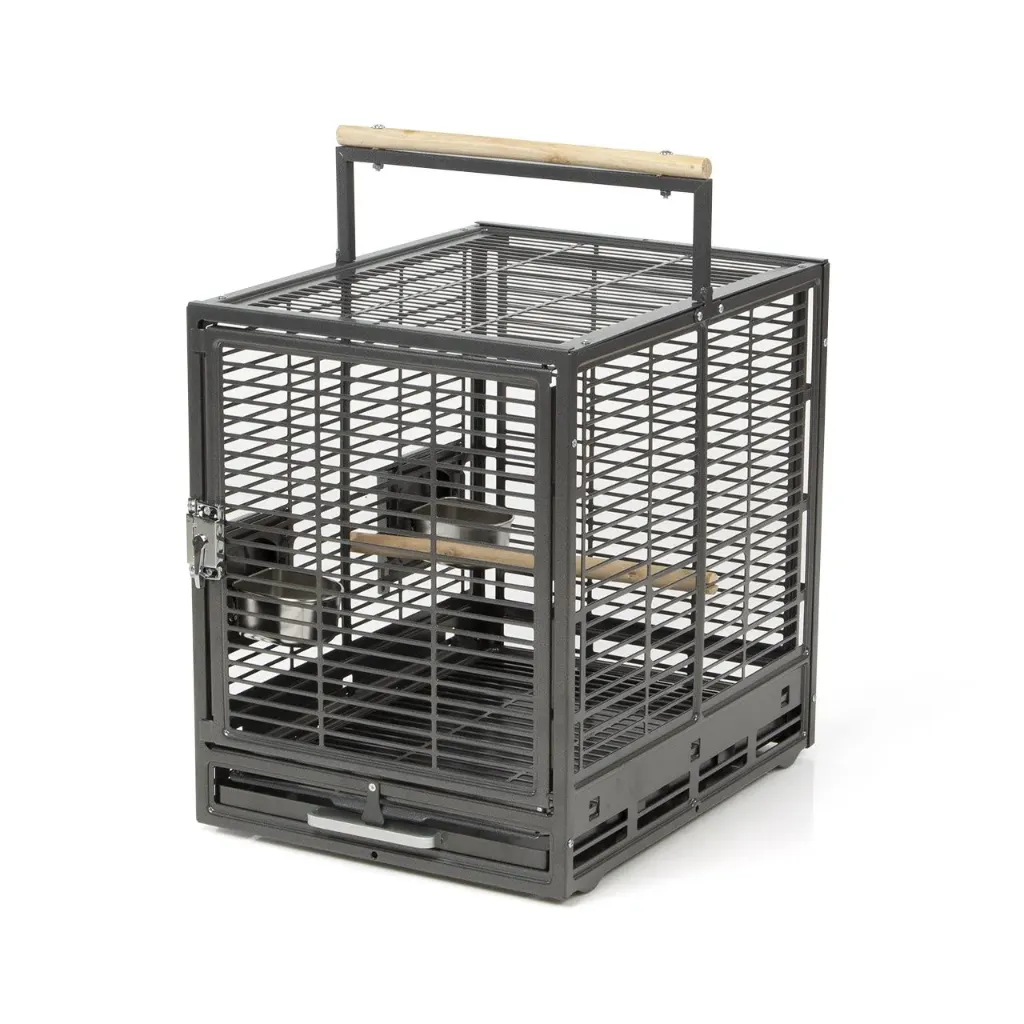 [WAG-K32006] Cage de transport EVO pour perruches et perroquets - Antique | Cage de transport et de voyage